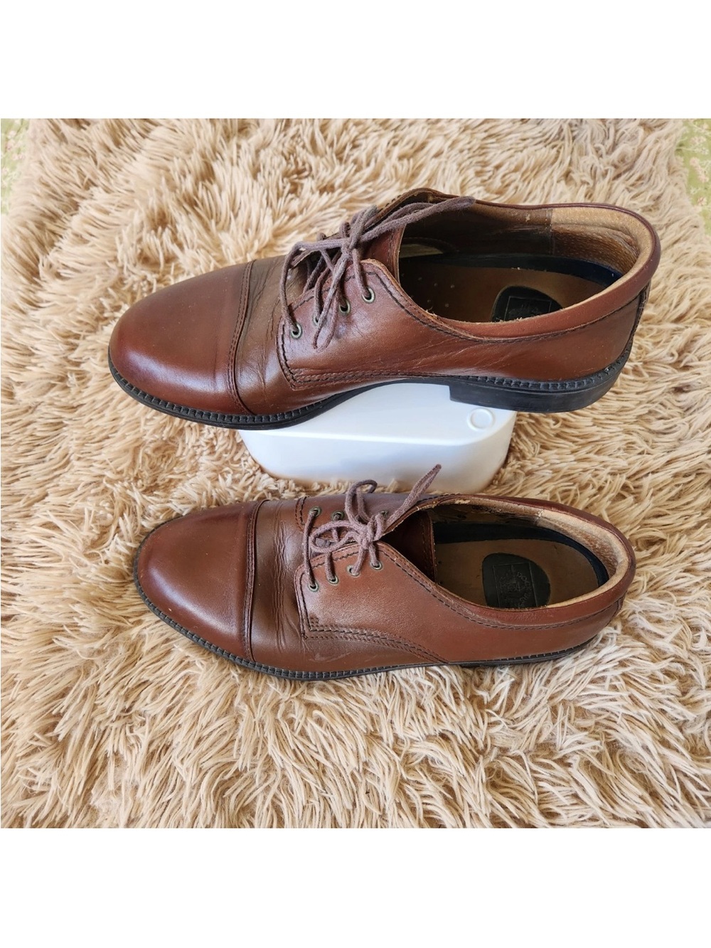 Dockers Men's Gordon Leather Cap Toe
Oxford Dress Shoes Brown Size 12M